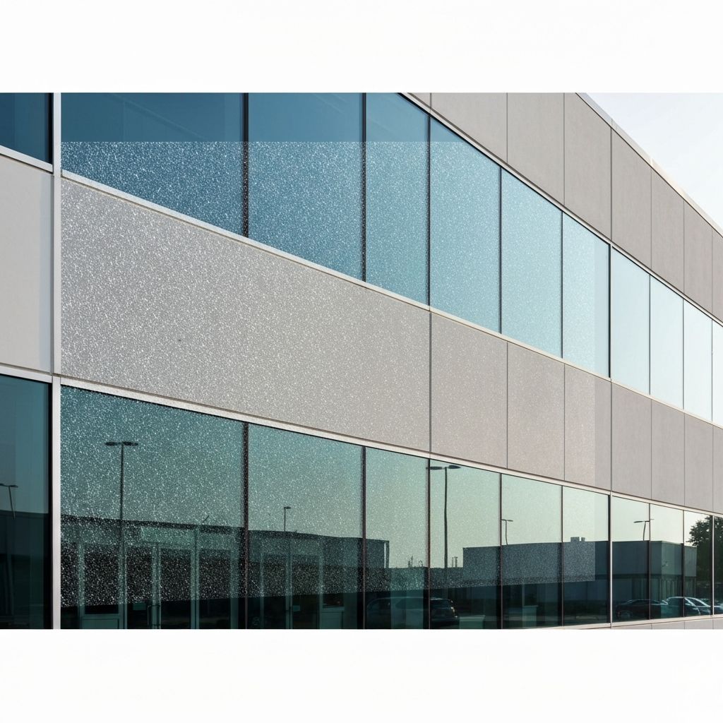 Security film on commercial glass